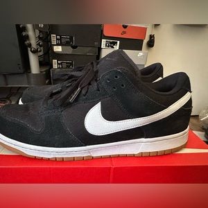 Nike dunk low black canvas size 11